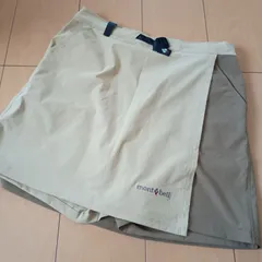 良品◆モンベル　ストレッチO.Dラップショーツ　レディース　M　ベージュ　スカート　キュロット　ショートパンツ　2243　montbell mont-bell　ストレッチ　ハーフパンツ　アウトドア