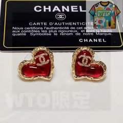 【今日特価】Chanel シャネル クラシック ハート＆ダブル C イヤリング