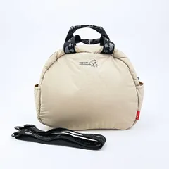 スヌーピー 2WAYショルダーバッグ(ミディアム) マットベージュ ROOTOTE ルートート コラボ SNOOPY