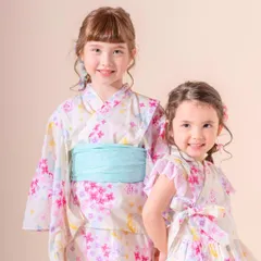 【紫陽花と蝶】ワンピースにもなる浴衣　2WAYセパレート浴衣  キャサリンコテージ　TAK