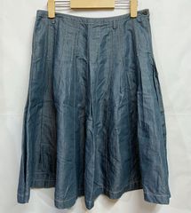 インゲボルグ　デニムスカート INGEBORG｜インゲボルグ リネン シャンブレー フレアスカート