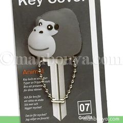 ゴリラ キーカバー ワールド商事 アクアチックシリーズ かわいいキーキャップ  ごりら 入園 入学 通勤 通学 動物園グッズ