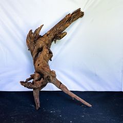 縁起物】天然木 鶴と亀 置物 オブジェ 流木 瘤木 床の間飾り 骨董