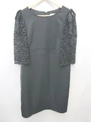 ◇ Sweet Mommy スウィートマミー レース 七分袖 ロング ワンピース サイズM ブラック レディース P  【1405290013843】