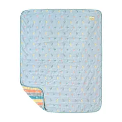 10mois(ディモワ) [10mois(ディモワ)] Amelie ふくふくガーゼ(6重ガーゼ) ケット(ベビーサイズ) 21151011 ブルー オーガニックコットン100%