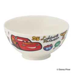 茶碗 飯碗 カーズ 子供用 陶磁器 子供用食器 お碗 キャラクター （ 食洗機対応 電子レンジ対応 カーズ3 クロスロード ピクサー ディズニー ライスボウル 子ども キッズ 車 ）