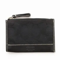 コーチ COACH シグネチャー コインケース キーケース 小銭入れ 黒 ブラック /UO ■GY99