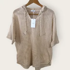 新品未使用 ✼ ローリーズファーム メッシュフード５分袖　タグ付き