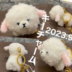 羊型ぬいぐるみ キーホルダー 17__softsoul_pricklyeyesver.