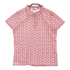 サイズ：2 JACK BUNNY ジャックバニー  半袖ポロシャツ 総柄 レッド系 [240101319782]# ゴルフウェア レディース ストスト