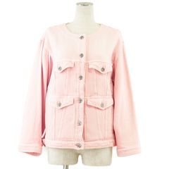 美品】CHANEL シャネル ジャケット P60751 ニット デニム ノーカラー  