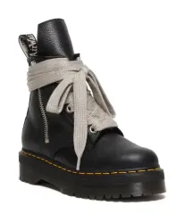Rick Owens × Dr.Martens レースアップ ファー ブーツ RICK OWENS - SHOES - Rick Owens