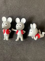ねずみくんのチョッキ  フィギュア  ガチャガチャ　3点