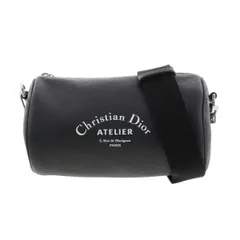 【中古】 Christian Dior （クリスチャンディオール） ﾛｰﾗｰﾊﾞｯｸ バッグ ショルダー/メッセンジャーバッグ ATELIER アトリエ Black ブラック ｸﾞﾚｲﾝﾄﾞｶｰﾌｽｷﾝ 1ATPO061 used:Bのサムネイル
