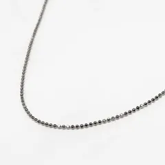 K18WG 18金ホワイトゴールドネックレス3.1g 45.5cmボールチェーン