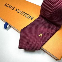 新品❗️箱紙袋セット✨LOUIS VUITTON ヴィトンネクタイ LVネクタイ