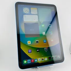 バッテリー良好 iPad 第10世代 64GB ブルー SIMフリー(simロック解除済) 中古 本体 動作確認済  【最短送料無料】F-051