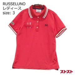 RUSSELUNO ラッセルノ レオパード ピンク ゴルフ ポロシャツ ヒョウ柄