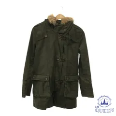 ☆美品☆ AS KNOW AS PINKY アズノゥアズピンキー コート モッズ フード ファー ポケット 長袖 レディース カーキ 901-5038 送料無料 古着