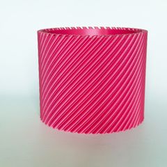 【3Dプリント】ツイスト02鉢カバー ストロベリーミルク｜モダン・北欧風・おしゃれ植木鉢 2.5号対応