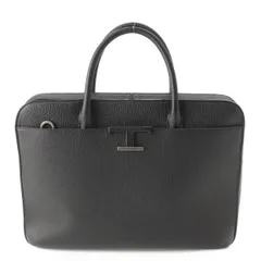 【トッズ】Tods　メンズ 2WAY Tタイムレス ミディアム レザー ブリーフケース ビジネス ブラック 【中古】【鑑定済・正規品保証】184896のサムネイル