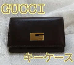 【値下げ】✨美品✨グッチ GUCCI 6連キーケース  レザー　茶　 キーケース メンズ