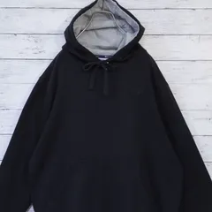 チャンピオン Champion 無地 目付き ツートン フード 裏起毛 プルオーバー スウェット パーカー フーディー メンズ L ブラック 20202249