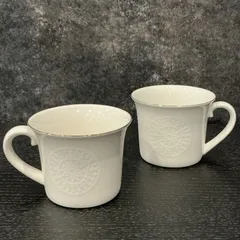 Francfranc フランフラン マグカップ 白 ペアカップ 2個セット