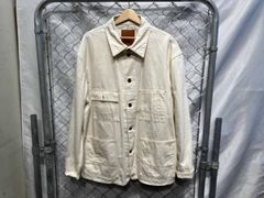 ど*ん様 ワンピースオブロック カバーオール チェンジボタン 生成り