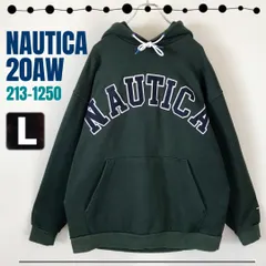 ノーティカ/NAUTICA★アーチロゴ/ネームワッペン★17.7ozヘビーウエイト★スウェットパーカー★リラックスフィット★フリークスストア★メンズL  #2501J031
