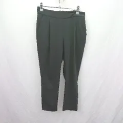 ◇ Θ PEYTON PLACE ペイトンプレイス ウエストゴム クロップド テーパードパンツ サイズM ブラック レディース E  【1505290013741】