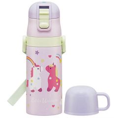 リトルユニコーン 水筒 マグボトル 保温 保冷 2WAY ステンレスボトル子供用 キャラクター スケーター