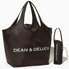 新品　DEAN & DELUCA ブラック  ディーンアンドデルーカ レジカゴバック 保冷ボトル 付き