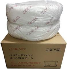 べコラード　オイル吸着ソック　チューブタイプ　VFB01　Ø15cm×300cm　2本入り　オイルフェンス　クリップ付きで連結可能