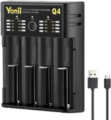 急速電池充電器 単三 単四 リチウム電池 ニッケル水素18650 LiFePO4