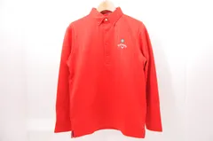 中古 メンズ キャロウェイ Callaway 長袖ポロシャツ M 赤 レッド ボタンダウン 裏起毛