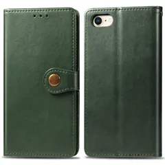 / iPhone7 / / iPhone8 ケース (2020) 第2世代 SE 手帳型 SE iPhone iPhone ビジネスフリップノートレザーケースシンプルなレトロなファッション携帯電話ケース防水と汚れた携帯電話ケース多機能財布収納付きスタンド携帯電