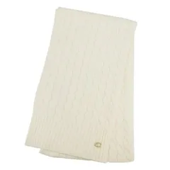 COACH マフラー CABLE KNIT SCARF CO100294-151 ホワイト CHALK