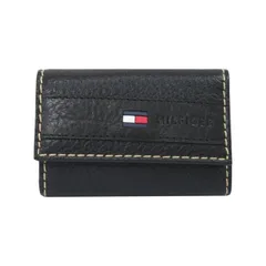 トミーヒルフィガー キーケース メンズ ブラック TOMMY HILFIGER 31TL17X014 SUPERWAXY BK