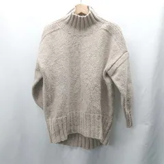 ◇ ⊇ Emma Taylor エマテイラー ハイネック 長袖 ニット サイズFREE ピンクベージュ レディース E  【1412090028519】