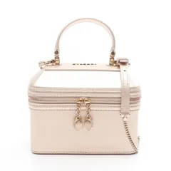 ブルガリ BVLGARI ハンドバッグ セルペンティ ジュエリーボックス ピンクゴールド レザー セルペンティバニティバッグ レディース Used A