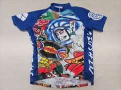 ■ retro size:S サイクルウェア ジャージ 浮世絵風 ロード クロス 同梱発送承中!! ZW247 T-1109