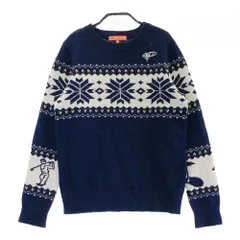 サイズ：M BEAMS GOLF ビームスゴルフ  ニットセーター ウール ノルディック柄 ネイビー系 [240101465080] ゴルフウェア レディース ストスト