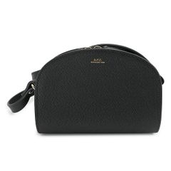 A.P.C. APC アーペーセー ショルダーバッグ レディース DEMI LUNE MINI ミニ デミ ルーン ポシェット ハーフムーン 半月型 スモールエンボスレザー ブラック 黒 PXBRC F61392 (ec)