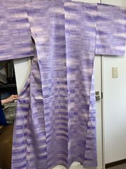 『kuroro様専用　着物のみ』　　未使用極美品　米沢織染色作家　猪俣壮市作　筬園工房　紅泥紬着尺　ゆらぎ織　長襦袢セット　エクセルヒューマン社購入　紅泥染め　レディース和装