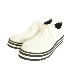 コムデギャルソン COMME des GARCONS シャークソールレースアップシューズ レザー 靴 24.5cm ホワイト 白のサムネイル