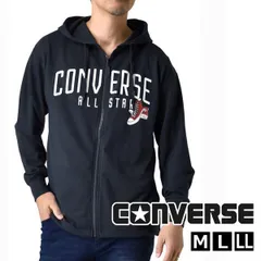 CONVERSE フルジップパーカー《67ネイビー》新品 未使用 コンバース メンズ 刺繍 ワイド ビッグシルエット 裾ドロスト 裏毛 ストリート【A7R】【ゆうパケット】ファッション メンズ M L LL 秋