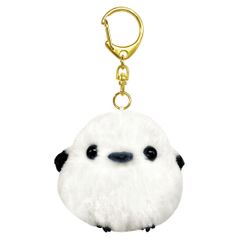 【迅速発送】Amuse アミュファン(AMUFUN) ぬいぐるみ ふくふくシマエナガマスコット キーホルダーシマちゃん white XS