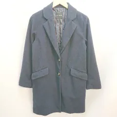 ◇ Ray Cassin ボタン　起毛　裏地　シンプル 長袖 ジャケット サイズF ネイビー系 レディース E  【1303020024599】