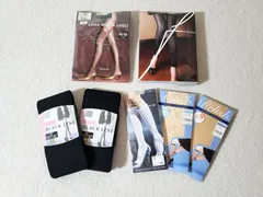 未使用品 Fukusukeタイツ 高級インポートストッキング レギンス セット M～L まとめ売り 黒 ベージュ